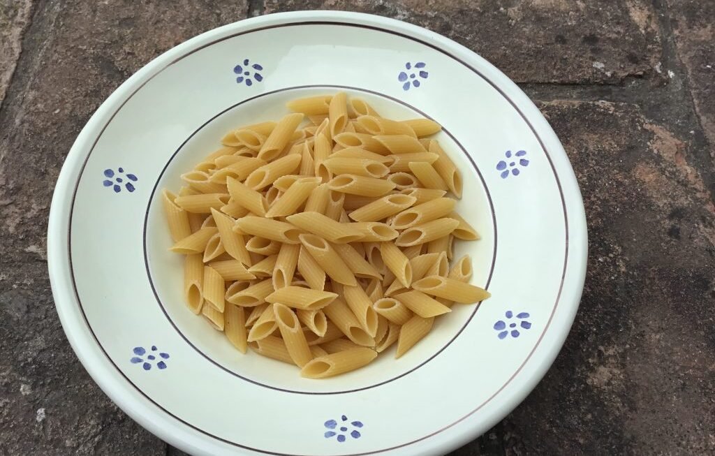 uncooked pasta